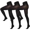 NEXT Donna Confezione Da Tre Paia Di Collant Opachi 100 Denari Nero XL