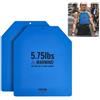VEVOR Set di Dischi 2 pz Peso per Gilet Zavorrato, Dischi di Peso per Giubbotti Zavorrati 2 x 2,6 kg, Allenamento di Forza Corsa Fitness Cross-Training, Peso Aggiuntivo per Resistenza, Palestra