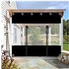 NBMfdSRY Copertura for Gazebo Trasparente, Nera, Varie Misure, Antistrappo, Antipioggia(5.25x6.56ft/1.6x2m)