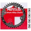 WYYFXY® Corona rotonda per bicicletta, 104 BCD 38T, design sottile e largo | Narrow Wide Single Speed Corona in lega di alluminio con 4 viti per ruota dentata per bici da corsa MTB a 9/10/11/12 marce