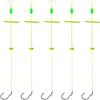TAZIZI Amo da pesca leggero facile da installare | Amo da pesca in acciaio al carbonio con lenza, rig inferiore anti-intoppo per carpa, gabbia acuta