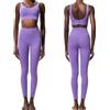 ERHTGUO Set da Yoga Fitness in Due Pezzi Donna Elasticizzato in Tinta Unita | Set yoga donna, tinta unita, elastico, morbido, palestra, traspirante, ad asciugatura rapida, abbigliamento sportivo