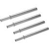 GRIRIW Kit di riparazione per canne da pesca in acciaio inox, 4 pezzi, con plug tube telescopico, facile installazione, per esche artificiali e canna da spinning