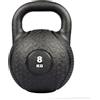 MATCHU | Kettlebell | 4, 8 o 12 KG | Gomma di alta qualità | Indistruttibile | 27 x 20 cm | Nero | (Kettlebell PRO - 8 KG)