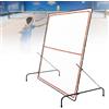 HEGGMKK Rete Da Rimbalzo Da Tennis Portatile, Installazione Rapida | Angolo Regolabile, Colpo Stabile,Muro Da Allenamento For Rimbalzo Da 6,7 x 6 Piedi