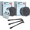 MSZweirad SV 19 - Set di 2 tubi flessibili per bicicletta 27,5 28 29 pollici, SV 40 mm (40/62-584/635) + 3 leve per pneumatici a due ruote