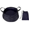 alloneslife Secchio, secchio pieghevole multifunzionale da 8,5 l, lavabo da campeggio per escursioni all'aperto, pesca, viaggi bacino d'acqua pieghevole