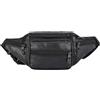 LAPYAPPE Marsupio Uomo Sportivo Nero, Borsa Cintura Portatile Multiuso, Grande capacità, Tracolla Regolabile, Antiscivolo, per Corsa e Ciclismo, Uso Quotidiano