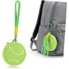 OKUMEYR Portachiavi Pallina da Tennis in Pvc Portamonete Portachiavi Tennis Portatile Grafica Colorata e Design Cartone Animato per Accessori Sportivi Quotidiani