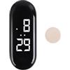 NiuLumea Orologio Digitale Compatto con Touch Screen e Display Retroilluminato Scooter Elettrico per Bici per ATV, Lega Robusta, Ovale per Nero