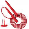 Tufgo Corda per saltare per allenamento fitness con cavo regolabile in PVC, manici in schiuma antiscivolo per allenamento HIIT e boxe, corde per saltare leggere (rosso cinese)
