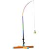 Generic Allenatore di Bminton con Base Elastico Allenatore di Bminton Singolo Attrezzatura per Bambini, Cortile, Arancione, Style to 1