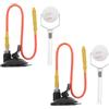 VOSAREA 2 Pezzi Allenatore per Ping Pong con Base a Ventosa, Tubo in PVC | Pratica, Simulazione del Servizio , Installazione Facile, per Studenti e Ufficio, Colore Assortito