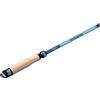 Tufgo Canna da pesca telescopica in fibra di carbonio, portatile, per viaggi d'acqua dolce e salata, leggera, design pieghevole con manico in legno, da 1,2 m a 2,7 m