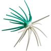 Tufgo Esche galleggianti realistiche a forma di riccio di mare morbido TPE con strisce lucide per luccio, luccioperca, spigola, imitazione a doppio colore, 9 cm