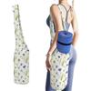 Hiseng Borsa per Tappetino da Yoga,Stampa Margherita | Aperta Tote Bag in Tela Leggera, Custodia Pieghevole con Tasca Posteriore Invisibile per Fitness, Viaggi, Yoga all'Aperto