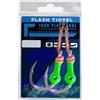 ZMdooreasy Glow Fishing Hooks 5X Strong 3D Lure per la notte (verde3/0# 3/0#)