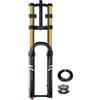 LHHL 26/27,5/29 Mountain bike Forcella ammortizzata aria asse passante 15*110mm | Boost 1-1/8 dritta/1-1/2 conica Corsa 180mm Forcelle per bicicletta AM/XC/DH doppia spalla