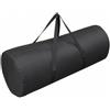 PETSOLA Borsa Cilindrica Richiudibile, Nero, Nero, Diametro 38x90 Cm | Morbido, Portatile, Borsone con Manici, per Campeggio, Pesca, Campeggiatori