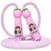TISHITA Corda per Saltare Bambini Corda Saltello Ragazzi Fune Salto Corda Allenamento Regolabile Design Anti Nodo Presa Scorrimento Leggero Adatta per Giochi, Principessa Rosa