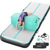 FBSPORT Tappetino gonfiabile da ginnastica ad aria, spessore 10,2 cm e rullo ad aria, 101,6 x 60 cm, con pompa ad aria elettrica, 4 in, per uso domestico, cheerleader, allenamento, parco, yoga