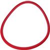 ComfyHarbor Pneumatico per bicicletta non pneumatico 24x1 3/8 solido PU ruota (rosso)