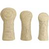 Harilla Copritesta Mazza da Golf Copri Driver Copri Legno Copri in Pelle Pu con Dettagli Vintage Embossed Protezione da Graffi Peso Contenuto Adatto a Gioco Quotidiano Allenamento Regalo, Beige