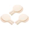 GALPADA 6 Pezzi Padel Racket in Legno Non Finito per Tennis Tavolo, Design DIY con Impugnatura Ergonomica per Competizioni e Allenamenti di Appassionati