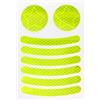 SWOOMEY Adesivi Colla Riflettenti e Nastro per Bicicletta Gialli Luminoso in Pp Decorazione per Sicurezza e visibilità Casco Ruote Notturna