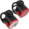 ELEOUTI Luci Bicicletta Ricaricabili USB Lampada Posteriore e Anteriore LED per Mountain Bike e Strada Batterie al Litio Integrate Multimodale e Resistente per Escursioni Notturne