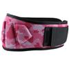 TISHITA Cintura Pesi Allenamento Cintura Sollevamento Fascia Lombare Supporto Schiena con Struttura Eva E Nylon Traspirante Rinforzi Cuciture Adatta per Squat Stacchi Palestra, Camo Rosa, M