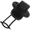 NUOBESTY Tappo di Scarico per Barca, Diametro Vite 2, 7cm, Plastico Nero | Canoe e Kayak, Tenuta, Installazione Semplice, Resistente a Usura e Abrasione