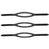 HEMOTON Cinturini Elastici per Occhialini da Nuoto Neri, 3 Pezzi, in Silicone, Accessori di Ricambio per Piscina e Sport Acquatici, Stabili e Sicuri
