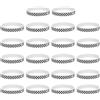 Happyyami 40 Pezzi Braccialetti in Silicone a Quadri Nero e Bianco per Corse