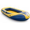 YWJLQH Gommone Gonfiabile e in PVC per 3 Persone, Barca Gonfiabile con 4 Camere d'Aria, Gommone 200 per famiglia + pompa manuale