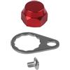 Zenllihome Baitcasting, kit di piastra di bloccaggio per mulinello da pesca Daiwa Abu Garcia, argento (sinistra rossa)