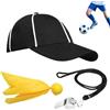 Generic da da donna, traspiranti, traspiranti | Bandiera e fischietto per arbitro, unisex, giovani, adolescenti, baseball, basket, calcio, pallavolo, Halloween, cosplay