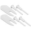 WRITWAA Strumento di Gonfiaggio per Palla Yoga, Kit Adattatore Spina Bianco | Accessori Multiuso in Plastica, Compatto e Portatile, per Casa e Palestra, Adatto a Giochi Gonfiabili