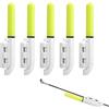 Generic 5pcs Pesca Bite Alarm Bell con LED Glow Lampada e Fibbia-verde