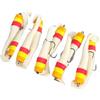 Tufgo 10 esche da pesca morbide da 7,8 cm in PVC per pesce persico (bianco)