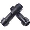 ZMdooreasy Onestopdiy.com - Raccordo a pagaia in ABS nero, 28 mm, per remi