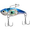 Marchfunny Esca da pesca a LED, 8 cm, 31 g, in metallo, per vib rosso lampeggiante a LED (il corpo rosso)