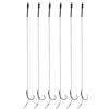 TAZIZI 6 ami da pesca, gancio professionale legato con lenza | Accessori per attrezzatura da pesca, forte resistenza, gancio legato professionale con lenza, 6 esche boilie legate