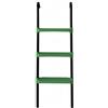 Qianly per Trampolino da Trampolino Scaletta Gradini Accessorio con Gradini Ampi E Superficie Antiscivolo Soluzione Universale con Gancio Semplice Adatta per Bambini Giardino Cortile, Verde