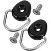 TINEASUR Kit Anelli per Kayak e Canoa 2 Pezzi in Nailon Acciaio