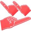 JUMPLAWN 3 Pezzi Accessori da Cheerleading in Schiuma, Dita Rosse, Leggeri | Feste e Celebrazioni, Comodi per Molte Persone, Atmosfera , Oggetti Rumorosi