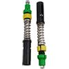 FACULX 5 x Trekking Pole Blocco Interno 12mm Ammortizzante | Molla ammortizzante, riduce lo stress articolare, struttura in plastica e acciaio, tubo da 12 mm, colore verde