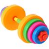 Veemoon Set di pesi per bambini, con manubri e bilanciere regolabili | Attrezzatura per allenamento in plastica riempibile d'acqua - Set da gioco fitness per casa, scuola e bambini