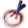 Tufgo Corda per saltare con perline, 2,8 m, regolabile, segmentata, per bambini, fitness, allenamento a casa, blu e viola (G)