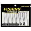 Tufgo 8 centimetri morbida plastica Swimbaits con glitter olografico | Lunghezza 8 cm, realistica per il profilo Shad, azione nuoto laterale a lato, ideale per fiumi e laghi